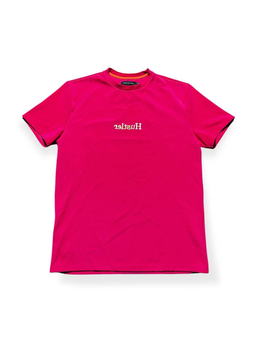 Atelier New Regime Magenta Hustler Embroidered Performance T-Shirt